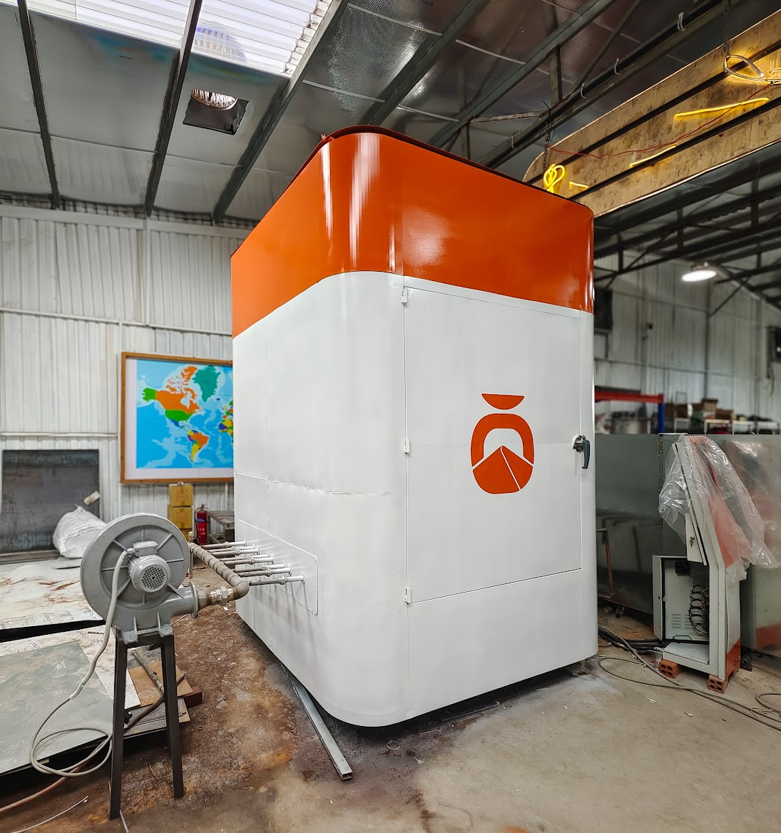 The "smallest" commercial Sand Battery, with 2.7 tons of Sand. Saigon, Vietnam. October 2024.