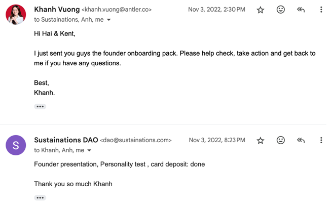 MOU confirmation with Antler