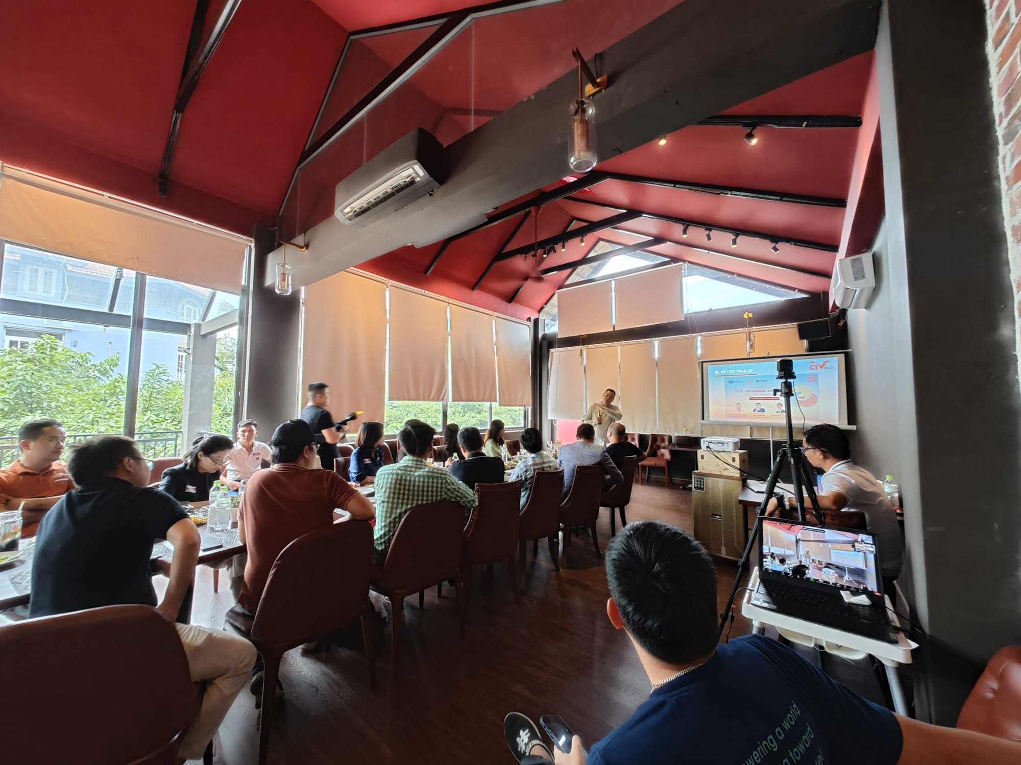 Hai Ho mentioned Polar Night Energy Sand Battery as part of a larger speech. Thao Dien, District 2, HCMC.