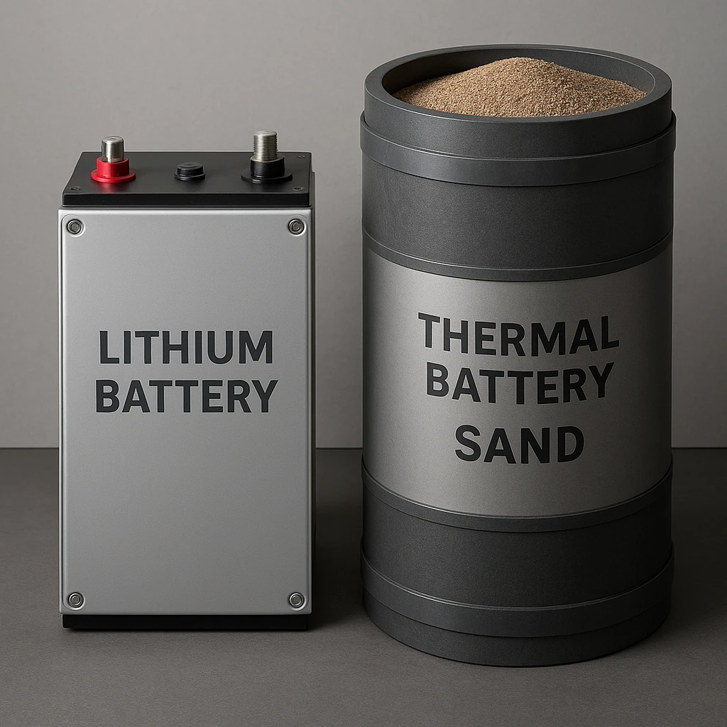 Sand Battery vs Lithium Battery: Cost, Lifespan, and Thermal Storage Tradeoffs (SAND - Part 5)