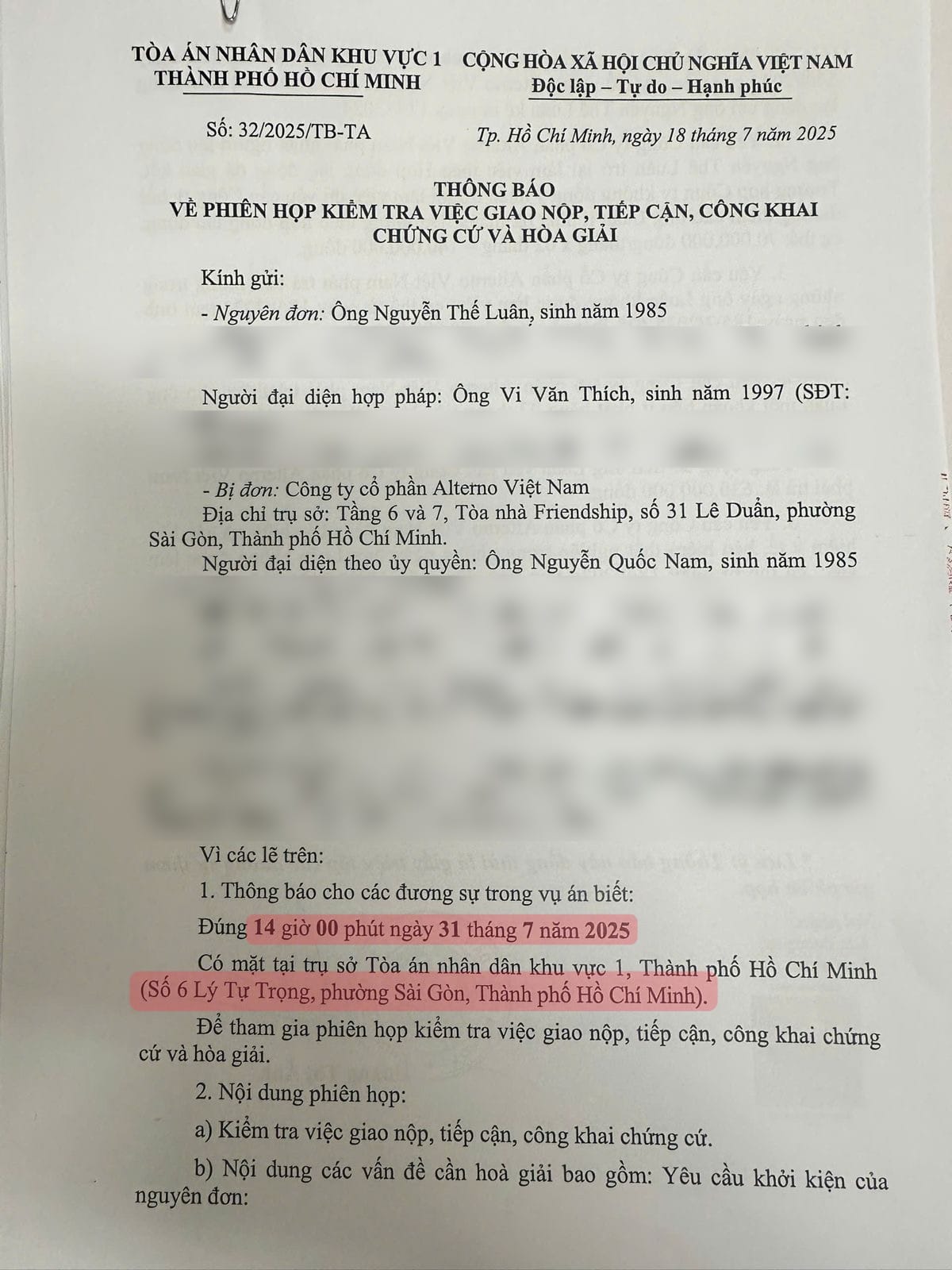 Document image 1 for Failure to Appear at Court Summons