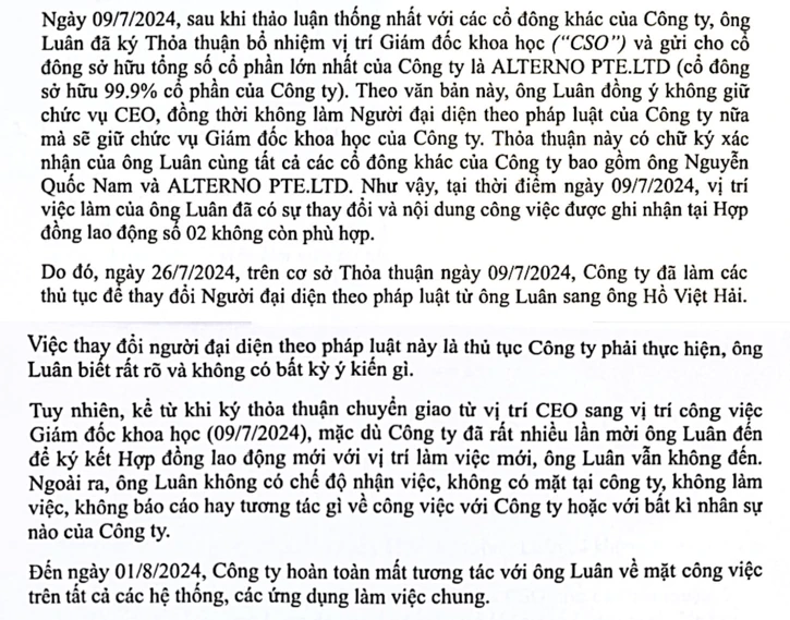 Excerpt from court document Nam Nguyen submitted on 15th May 2025