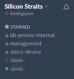 Starred channels on top