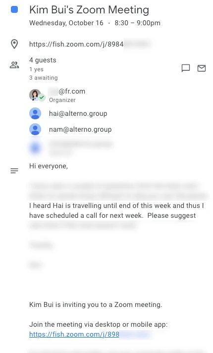 Document image 1 for Email Access Revocation Coinciding with Patent Meeting
