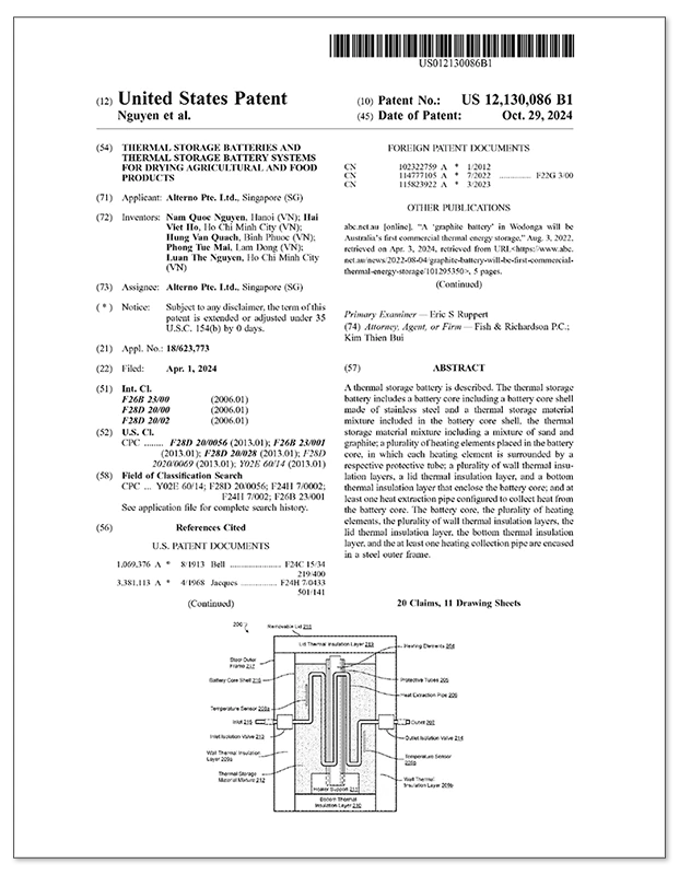 USPTO Patent Granted